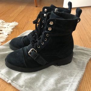 ALLSAINTS NWT Donita Combat Suede boots